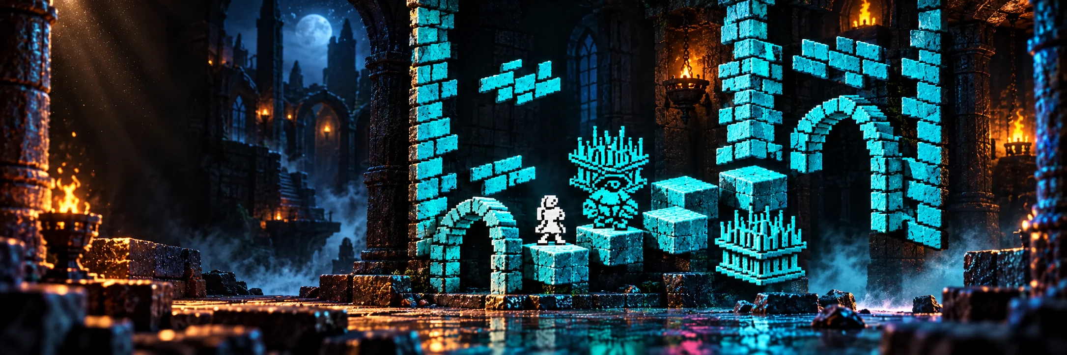 Diorama 3D inspirado en Knight Lore para ZX Spectrum