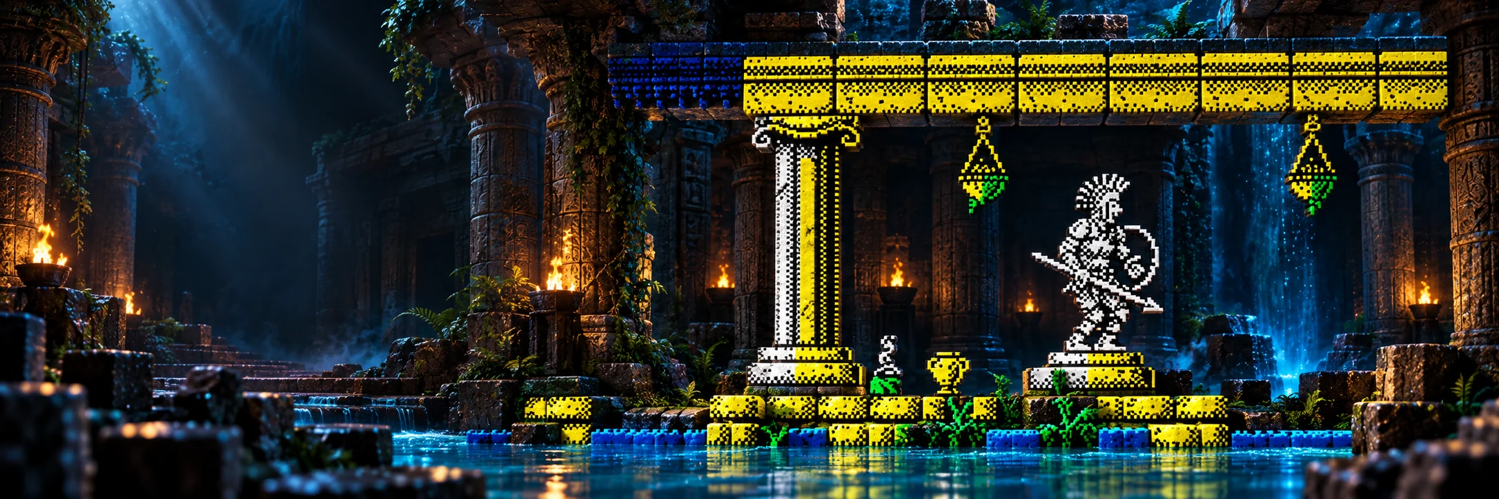 Diorama 3D inspirado en Myth: History in the Making para ZX Spectrum