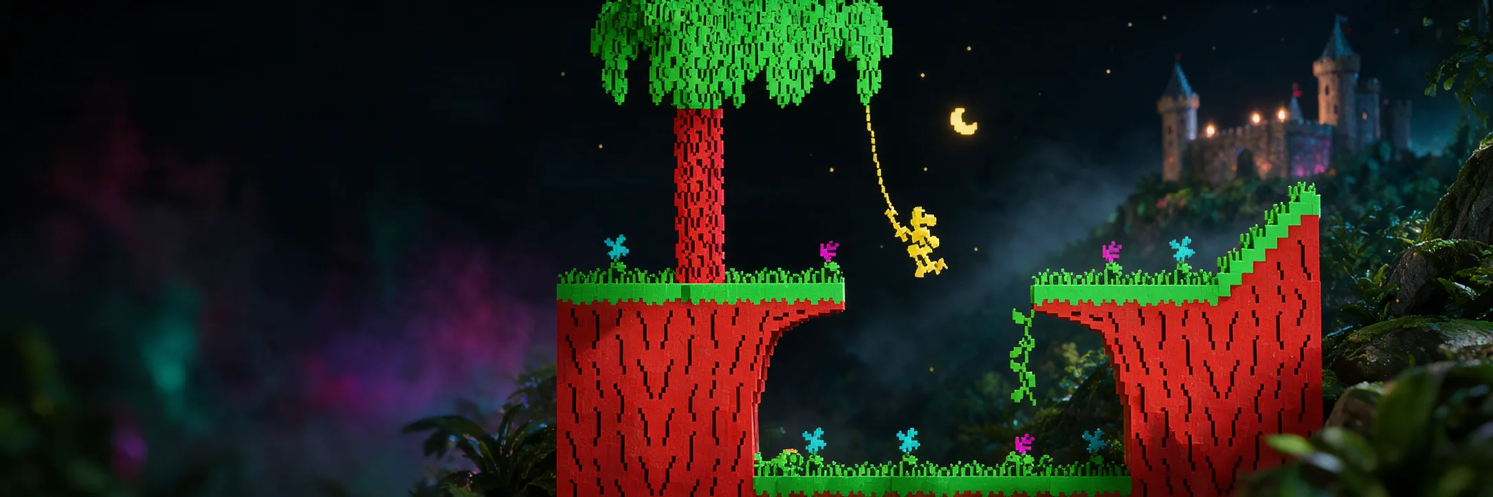 Diorama 3D inspirado en Sir Fred para ZX Spectrum