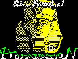 Pantalla de carga de Abu Simbel Profanation (Portada) en ZX Spectrum