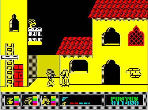 Captura del juego El Misterio del Nilo en ZX Spectrum