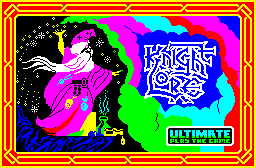 Pantalla de carga de Knight Lore en ZX Spectrum