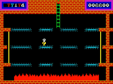 Captura del juego Panama Joe en ZX Spectrum