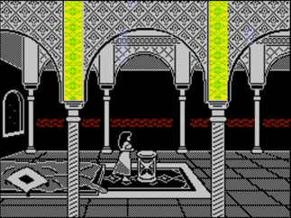 Captura del juego Prince of Persia en ZX Spectrum