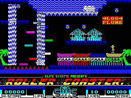 Captura del juego Roller Coaster en ZX Spectrum