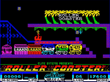 Captura del juego Roller Coaster en ZX Spectrum