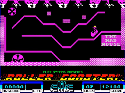 Captura del juego Roller Coaster en ZX Spectrum