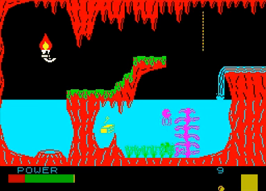 Captura del juego Sir Fred en ZX Spectrum