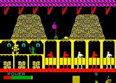Captura del juego Sir Fred en ZX Spectrum