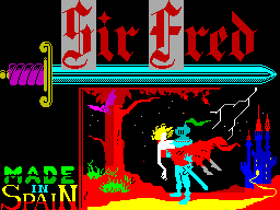 Pantalla de carga de Sir Fred en ZX Spectrum