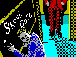 Pantalla de carga de Skool Daze en ZX Spectrum