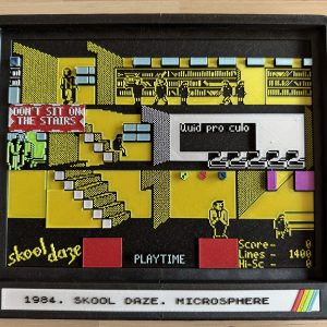 Diorama 3D Skool Daze