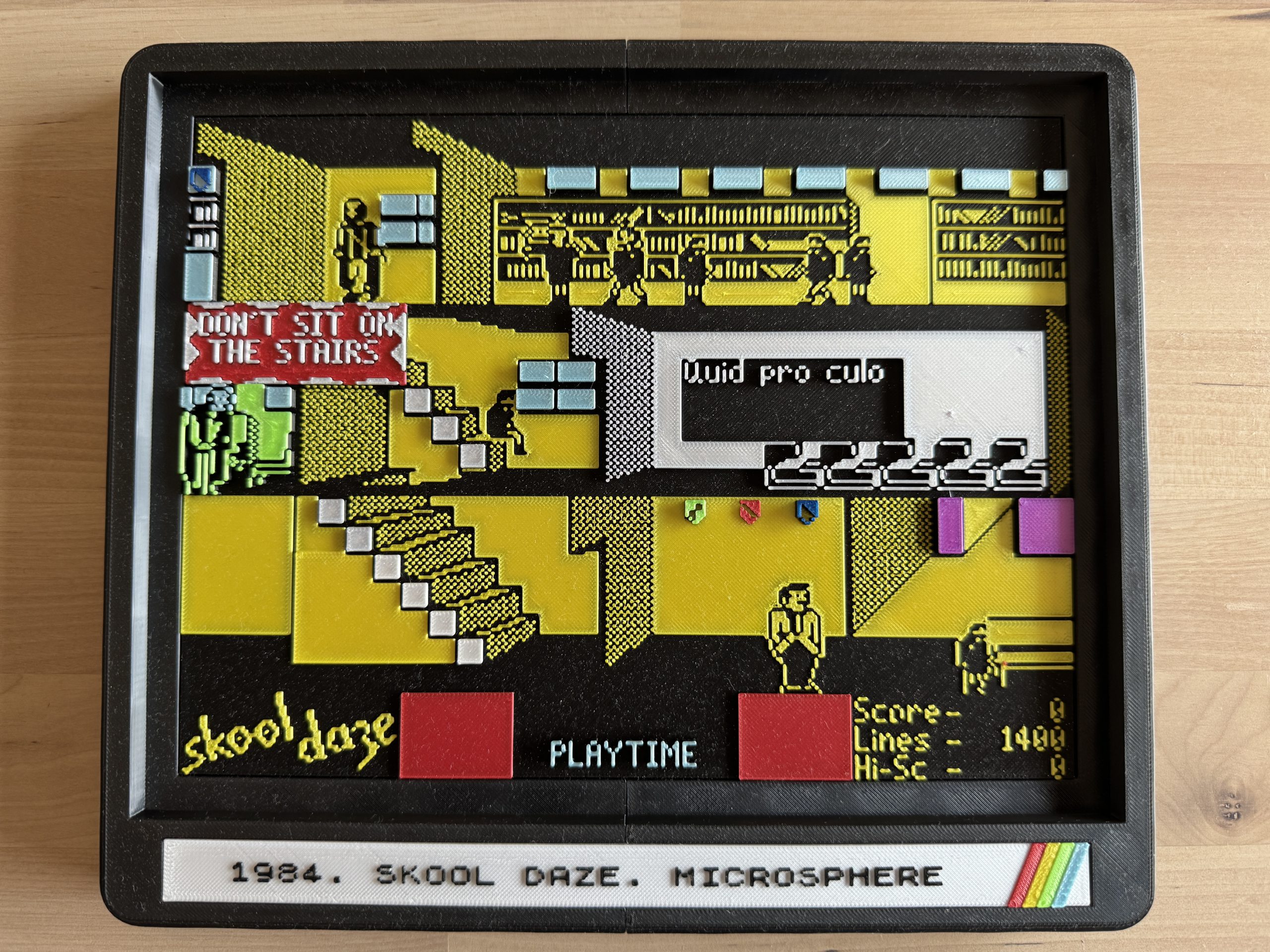 Diorama 3D Skool Daze