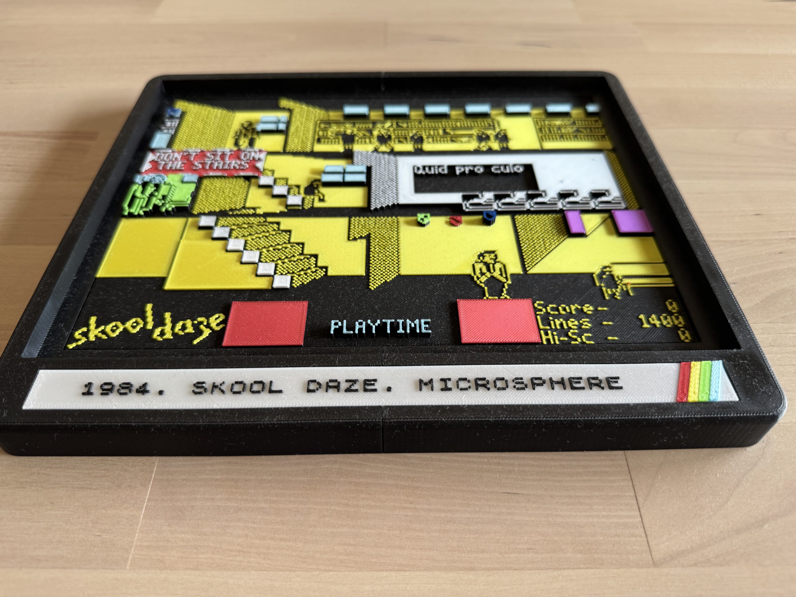 Diorama 3D Skool Daze - vista 3