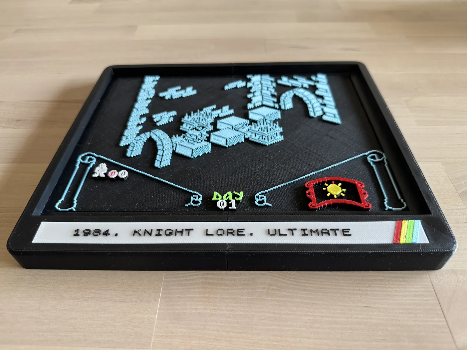 Diorama 3D Knight Lore - vista 3
