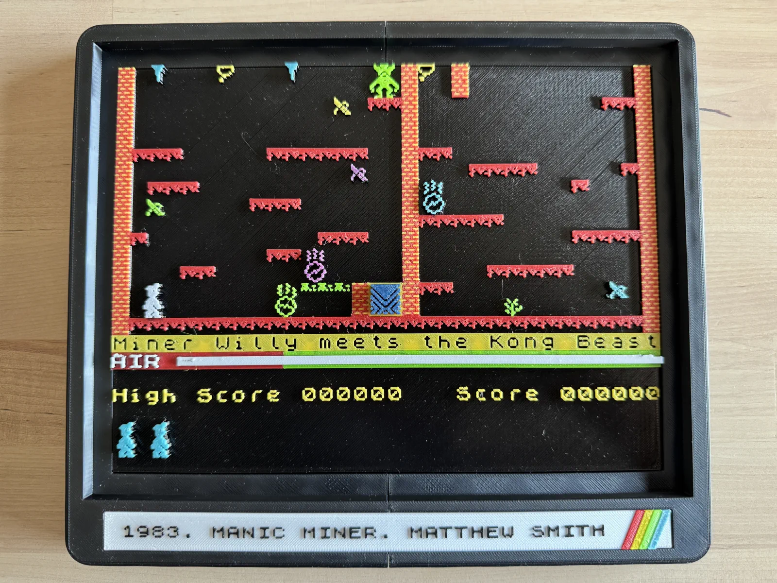 Diorama 3D Manic Miner